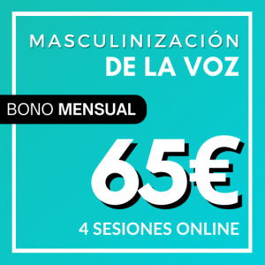 4 SESIONES MASCULINIZACIÓN DE LA VOZ