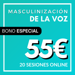 20 sesiones masculinización de la voz