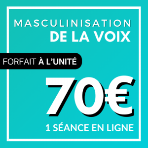1 séance masculinisation de la voix