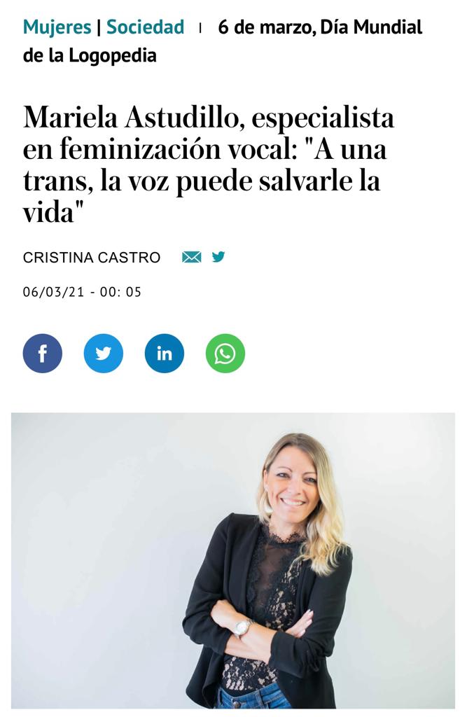 Entrevista periódico el independiente Mariela Astudillo