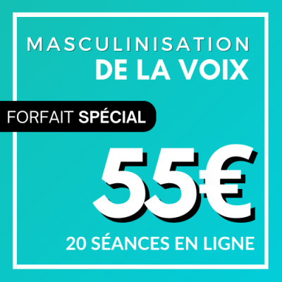 20 séances masculinisation de la voix