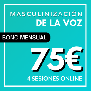 4 SESIONES MASCULINIZACIÓN DE LA VOZ