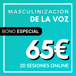 20 sesiones masculinización de la voz
