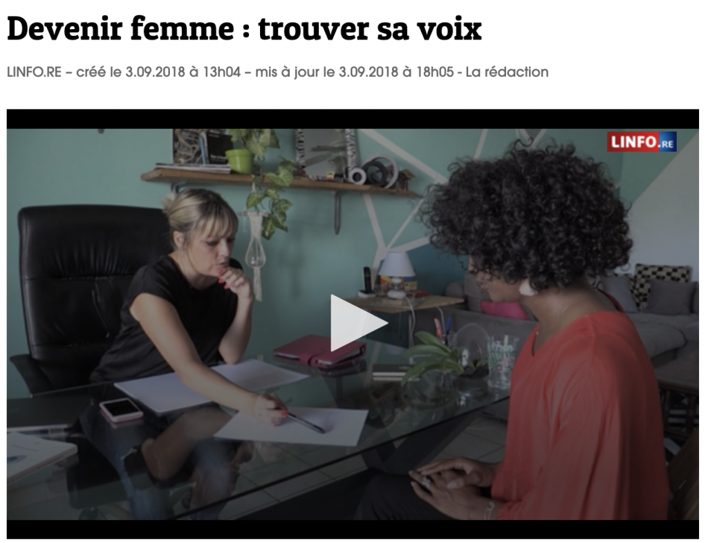 L'orthophoniste Mariela Astudillo spécialisée en féminisation de la voix à la Réunion 974